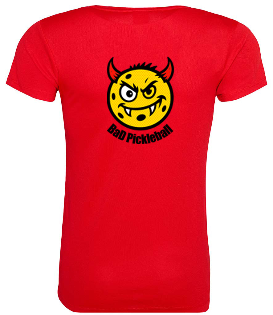 BaD Pickleball Ladies Player Top [Colour - Fire Red]