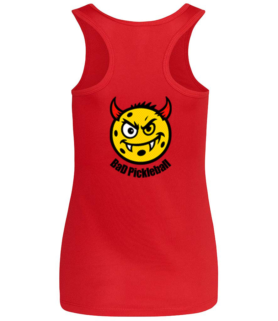 BaD Pickleball Ladies Cool Vest [Colour - Fire Red]