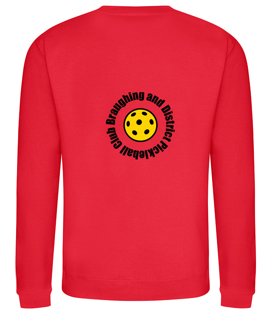 BaD Pickleball Unisex Sweatshirt [Colour - Fire Red]