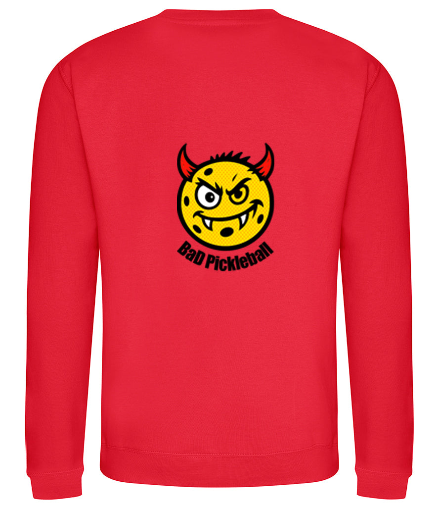 BaD Pickleball Unisex Sweatshirt [Colour - Fire Red]