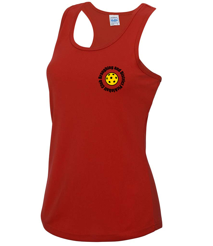 BaD Pickleball Ladies Cool Vest [Colour - Fire Red]