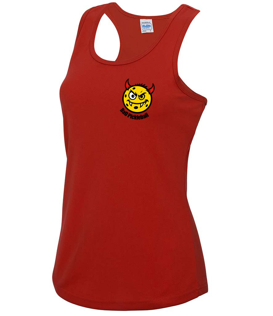 BaD Pickleball Ladies Cool Vest [Colour - Fire Red]
