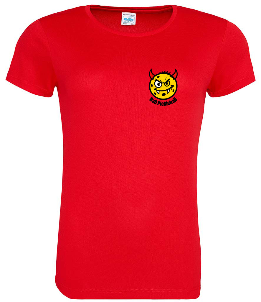 BaD Pickleball Ladies Player Top [Colour - Fire Red]
