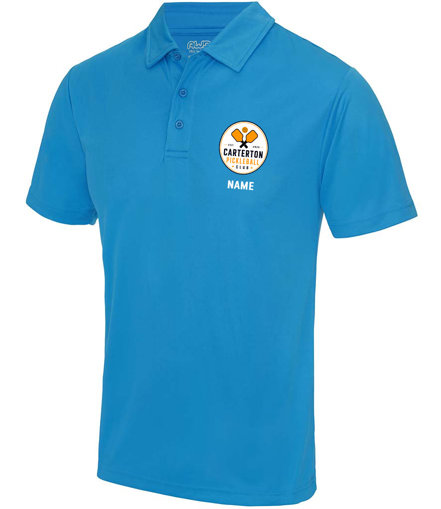 Carterton Pickleball Unisex Polo Top [Colour - Sapphire Blue]