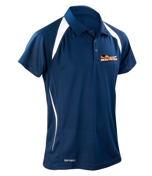 Pickle Patrol Premium Unisex Polo Top [Colour - Navy With White Trim]