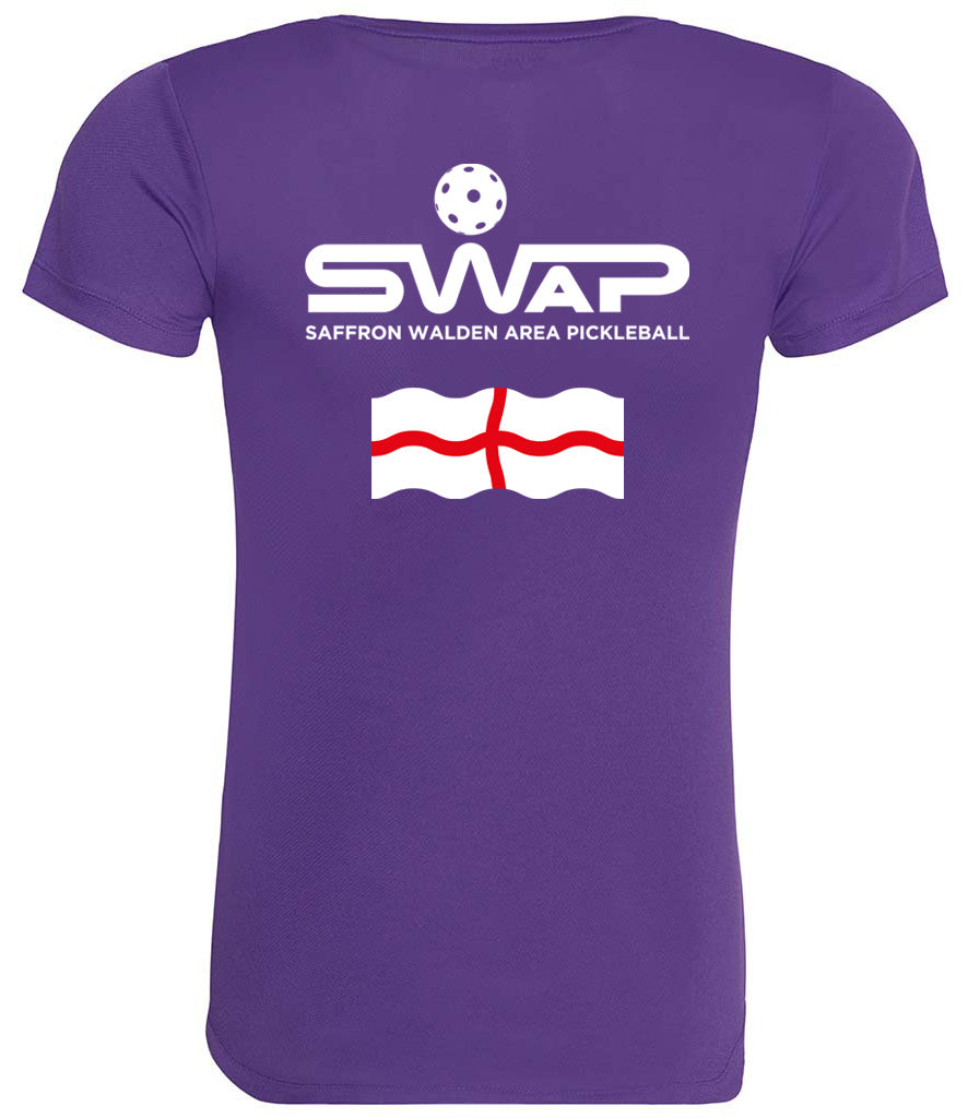 Saffron Walden Pickleball Ladies Cool T Player Top [Colour - Purple]