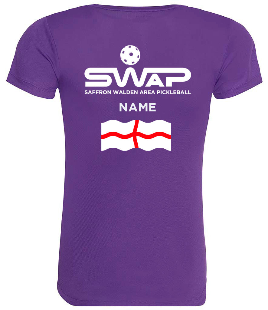 Saffron Walden Pickleball Ladies Cool T Player Top [Colour - Purple]