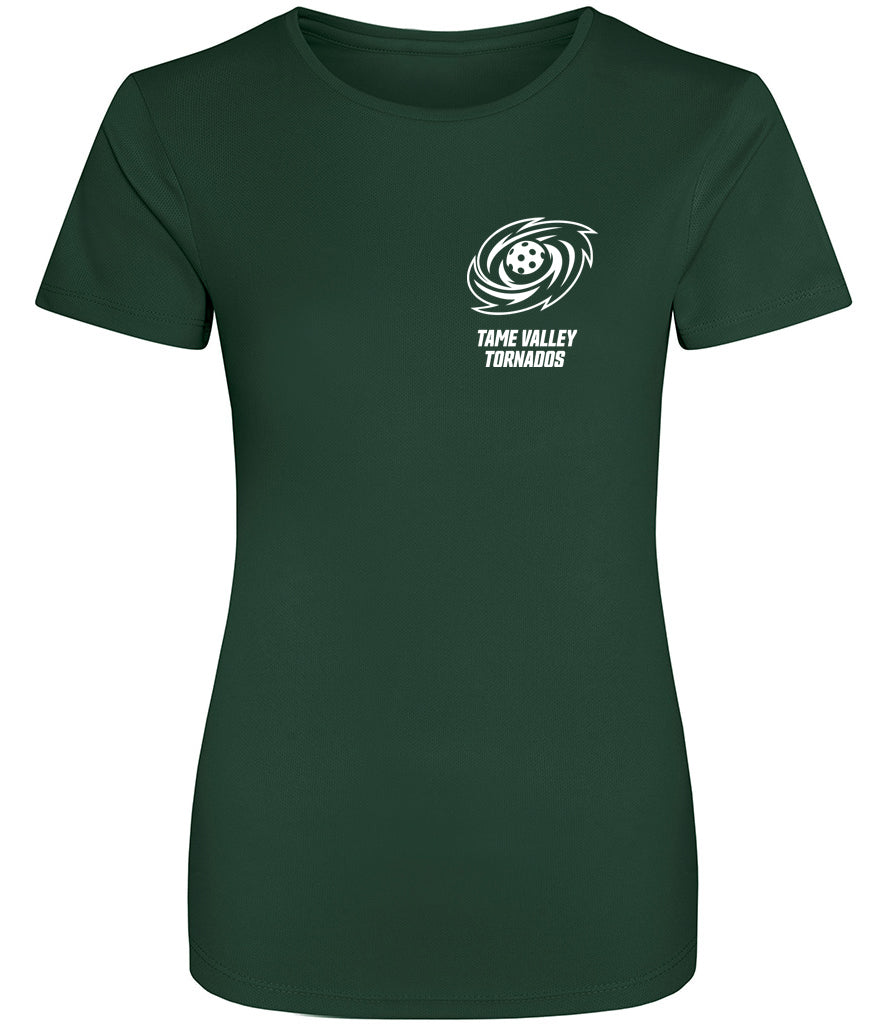 Tame Valley Tornados Pickleball Club Ladies Player Top [Colour – Bottle Green]