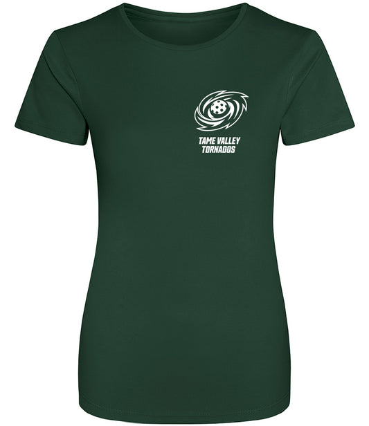 Tame Valley Tornados Pickleball Club Ladies Player Top [Colour – Bottle Green]