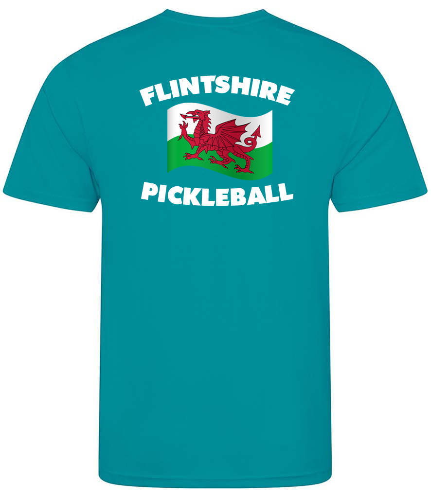 Flintshire Pickleball Unisex Player Top [Colour - Turquoise Blue]