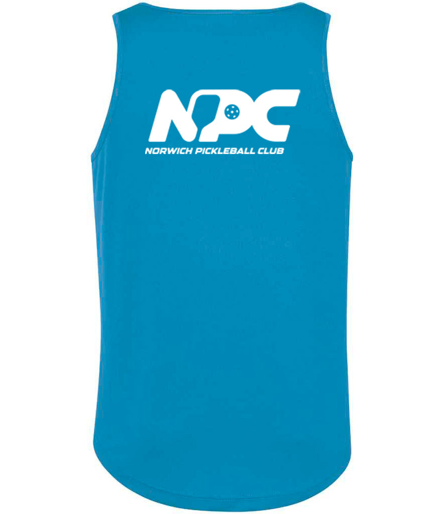 Norwich Pickleball Club Mens Player Vest [Colour - Sapphire Blue]