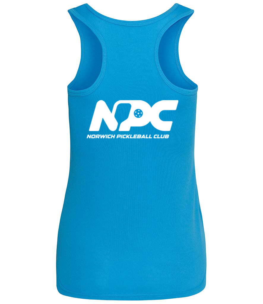 Norwich Pickleball Club Ladies Vest [Colour – Sapphire Blue]