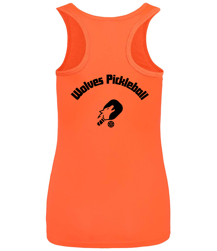 Wolves Pickleball Ladies Vest [Colour - Electric Orange]