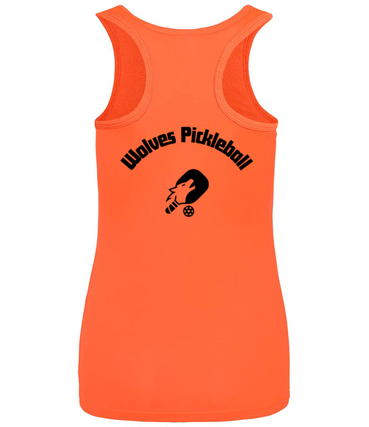 Wolves Pickleball Ladies Vest [Colour - Electric Orange]