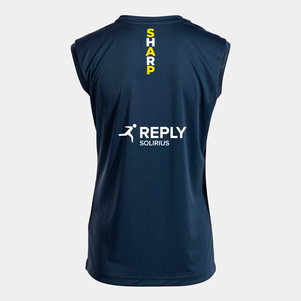 SHARP Pickleball Premium Ladies Vest [Colour - Navy/Yellow]