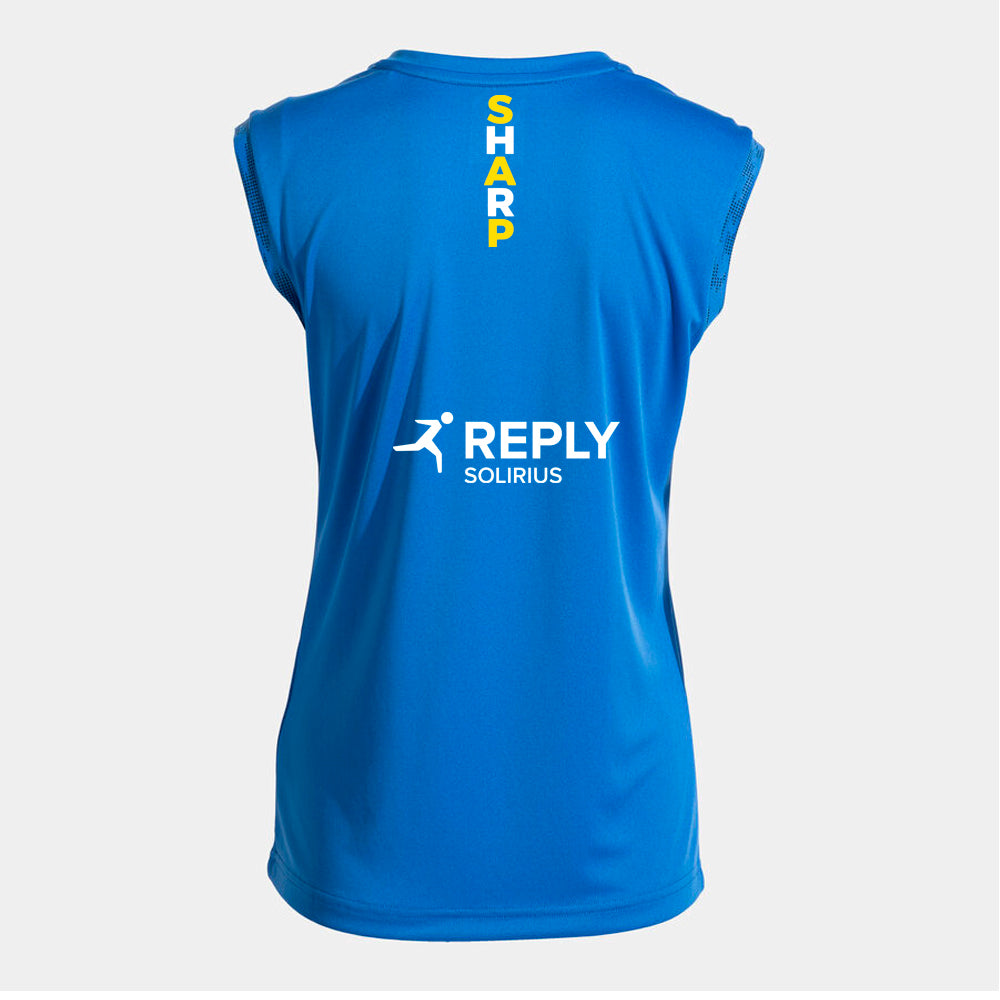 SHARP Pickleball Premium Ladies Vest [Colour - Light Blue/Yellow]