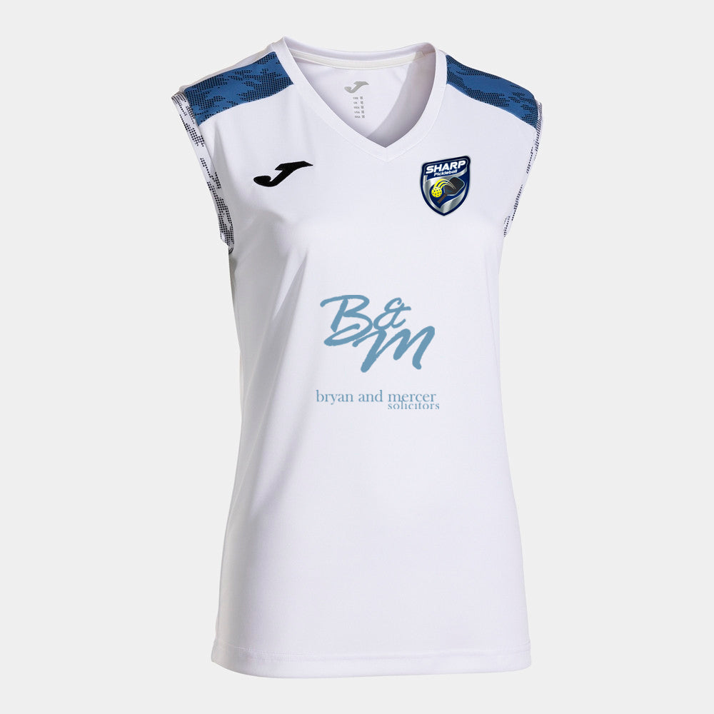 SHARP Pickleball Premium Ladies Vest [Colour - White/Blue]