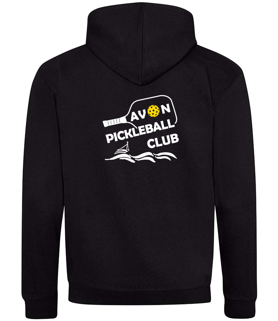Avon Pickleball Unisex Contrast Zoodie [Colour - Jet Black/Fire Red]