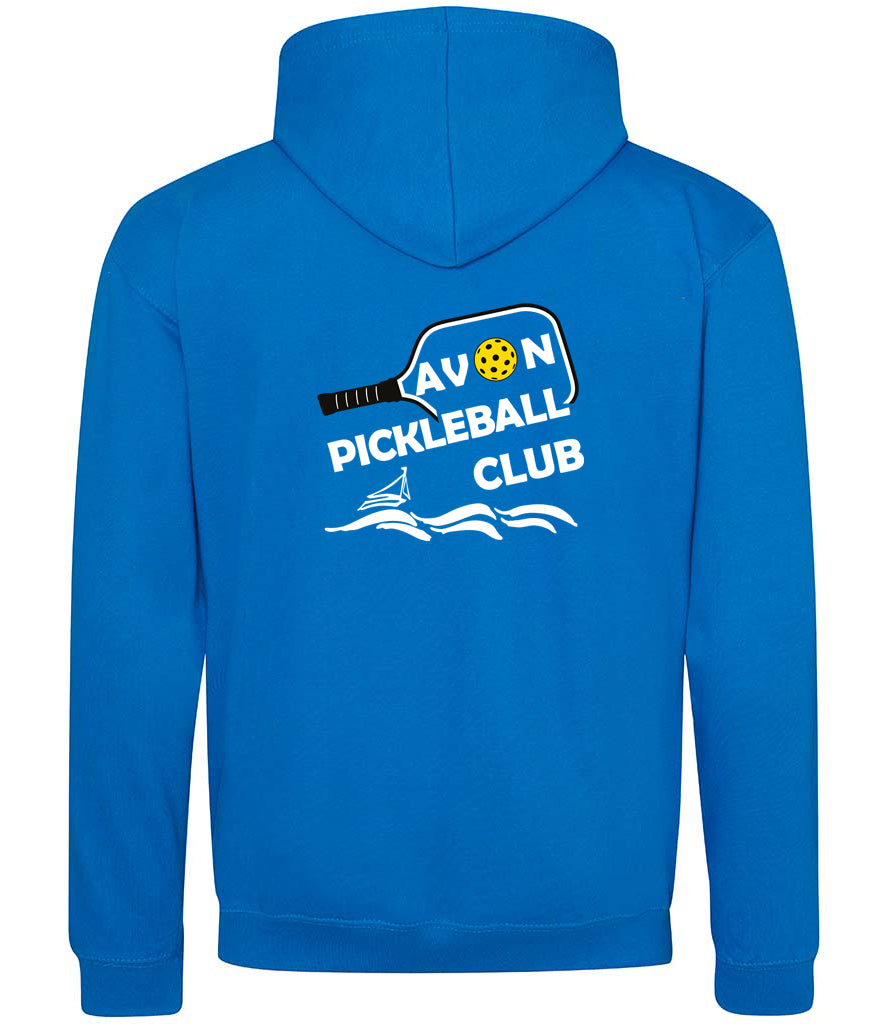 Avon Pickleball Unisex Contrast Zoodie [Colour - Sapphire Blue/Heather Grey]