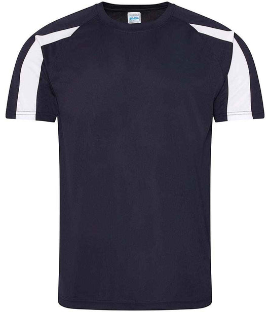 Unisex Contrast Player Top [Colour - French Navy/Arctic White] Front