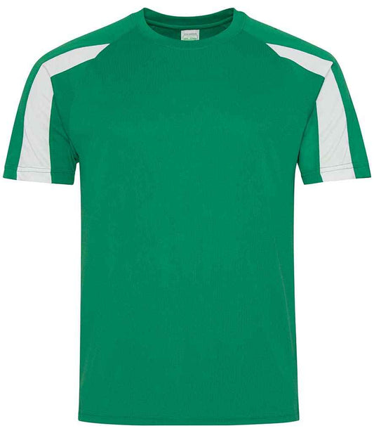 Unisex Contrast Player Top [Colour - Kelly Green/Arctic White] Front