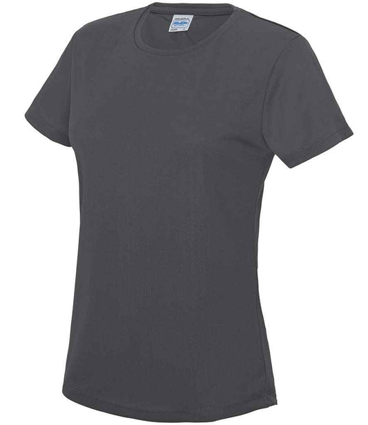 Ladies Cool T Player Top [Colour - Charcoal] Front