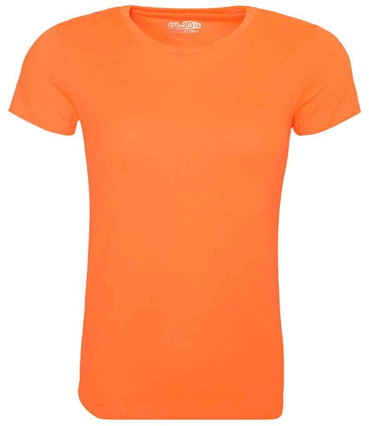 Ladies Cool T Player Top [Colour - Electric Orange] Front