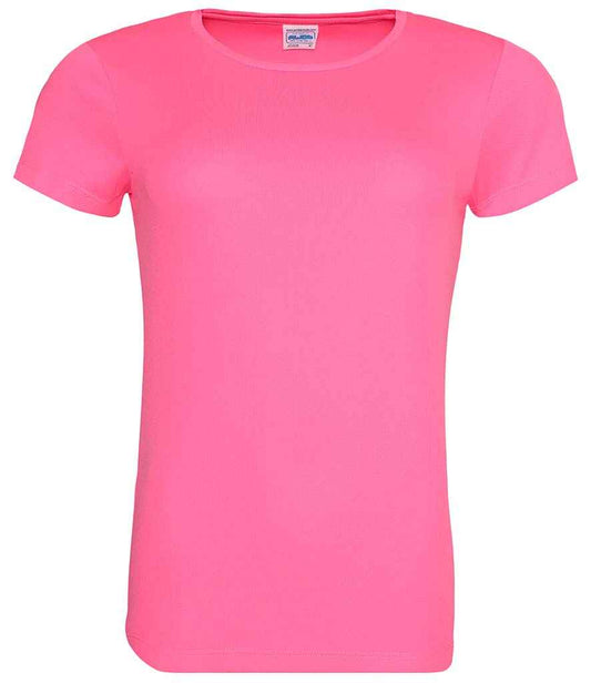 Ladies Cool T Player Top [Colour - Electric Pink] Front