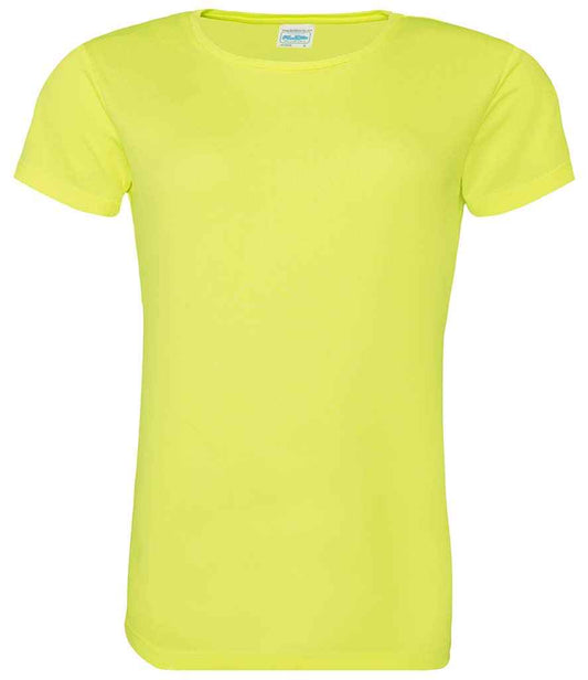 Ladies Cool T Player Top [Colour - Electric Yellow] Front
