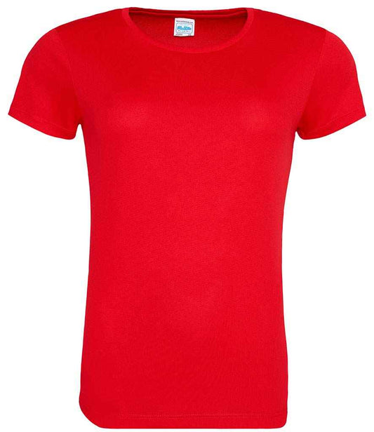Ladies Cool T Player Top [Colour - Fire Red] Front