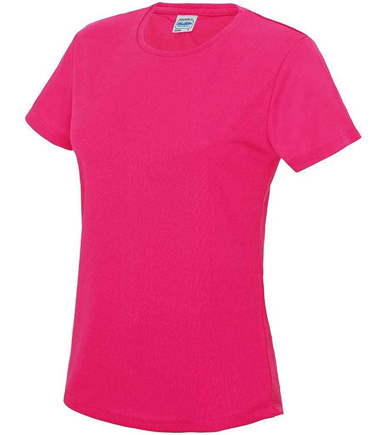 Ladies Cool T Player Top [Colour - Hot Pink] Front