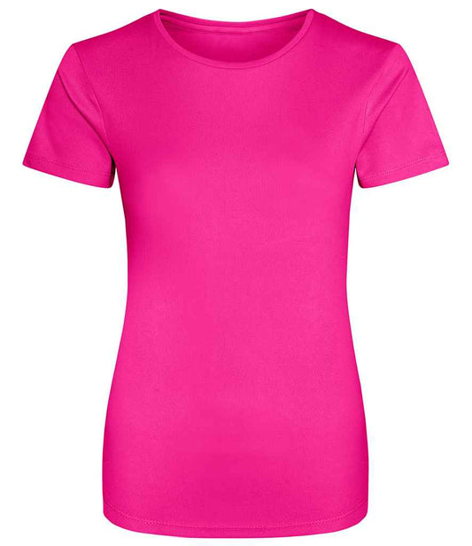 Ladies Cool T Player Top [Colour - Hyper Pink] Front