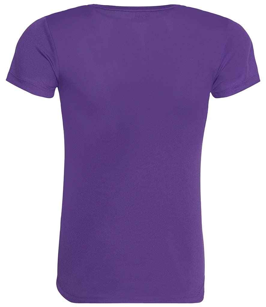 Ladies Cool T Player Top [Colour - Purple] Back