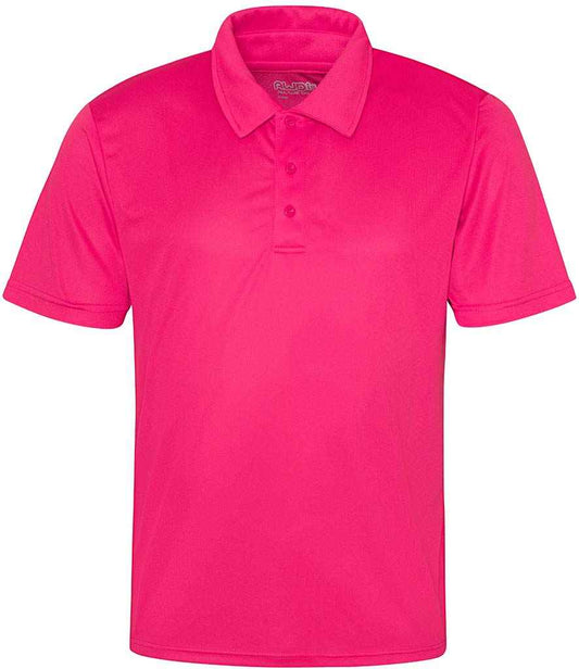 Unisex Polo Player Top [Colour - Hot Pink] Front