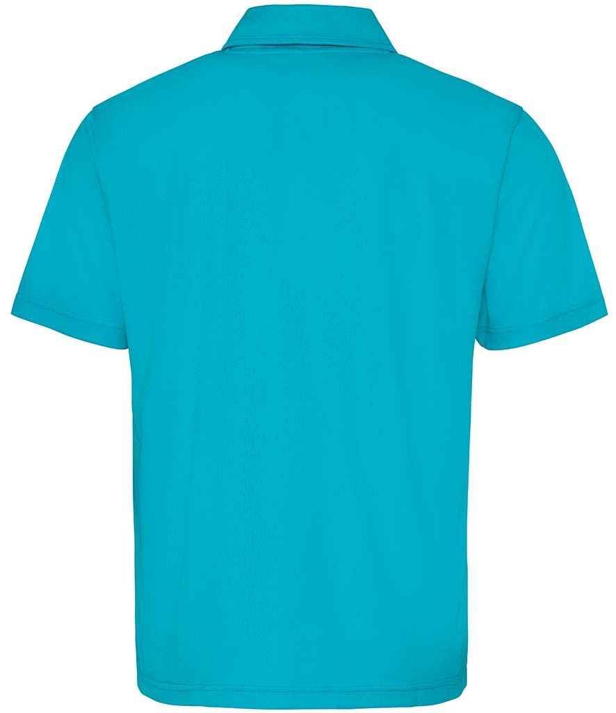 Unisex Polo Player Top [Colour - Turquoise Blue] Back