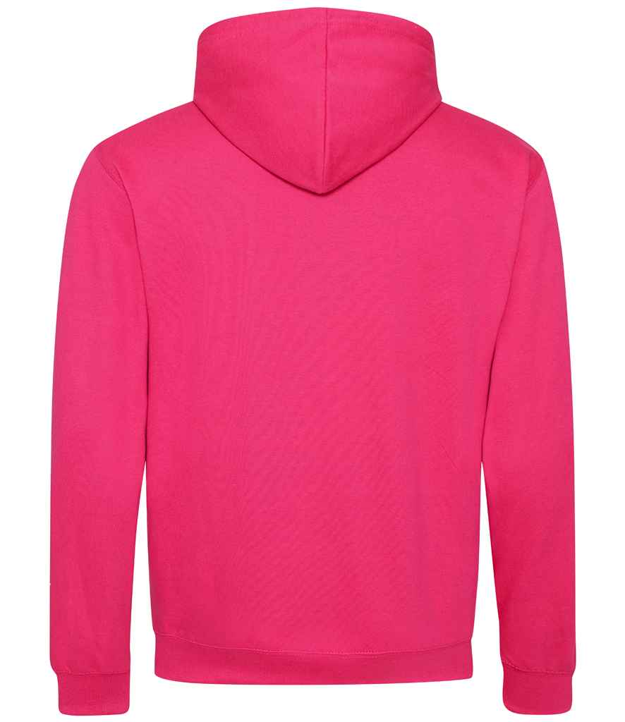 Unisex Contrast Hoodie [Colour - Hot Pink/French Navy] Back