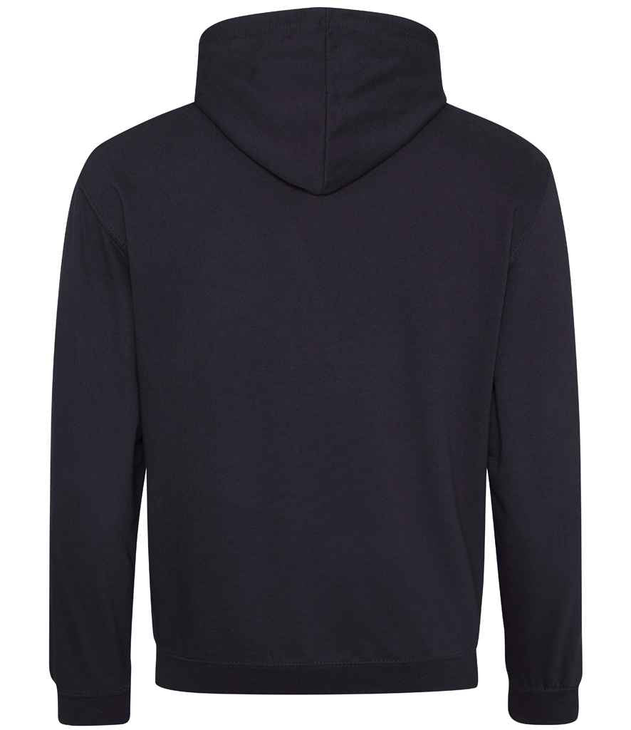 Unisex Contrast Hoodie [Colour - Jet Black/Hot Pink] Back