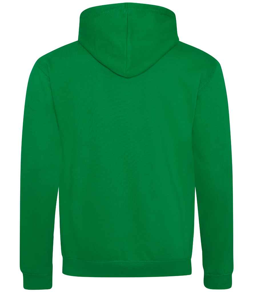 Unisex Contrast Hoodie [Colour - Kelly Green/Arctic White] Back