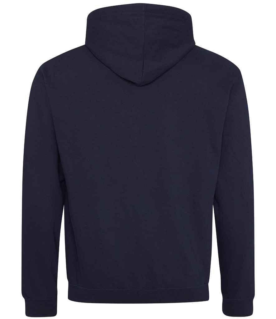Unisex Contrast Hoodie [Colour - New French Navy/Heather Grey] Back