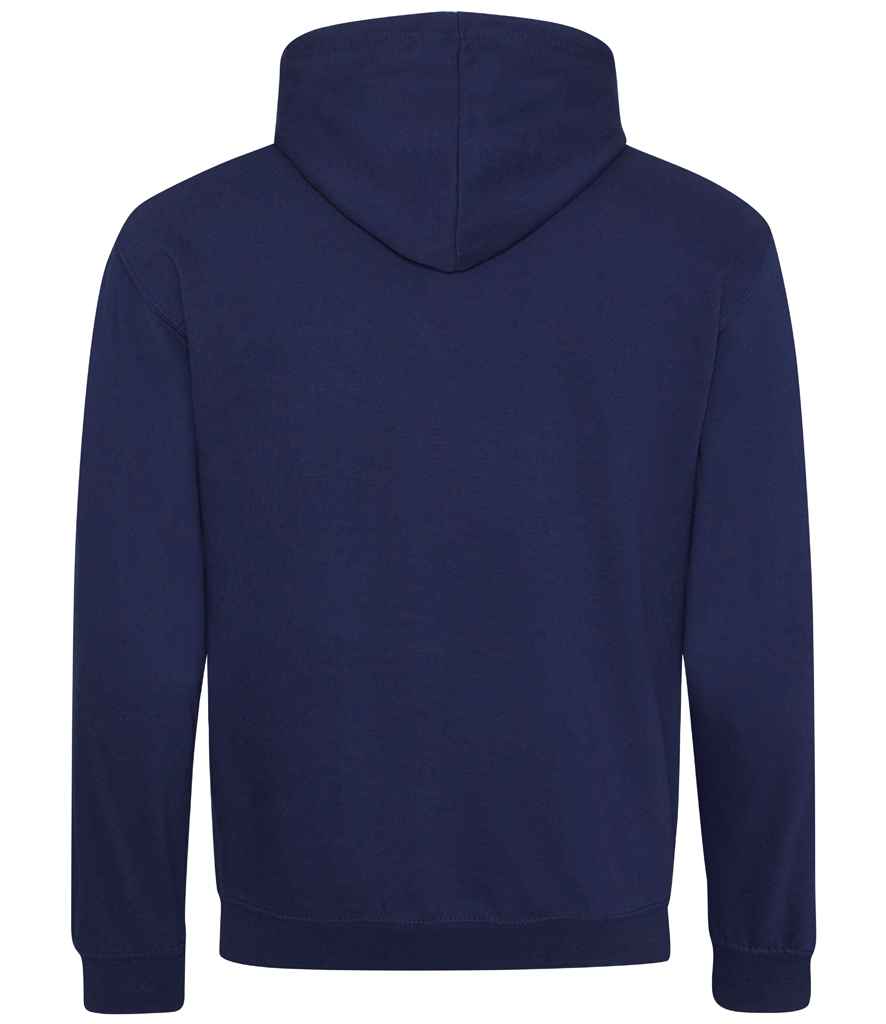 Unisex Contrast Hoodie [Colour - Oxford Navy/Sun Yellow] Back