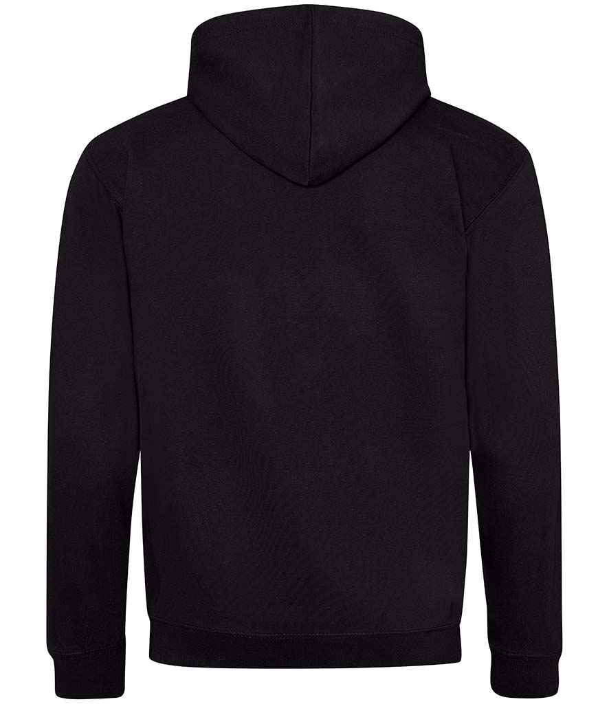 Unisex Contrast Zoodie [Colour - Jet Black/Fire Red] Back